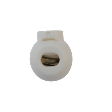 Koordstopper plastic rond 15 mm - wit
