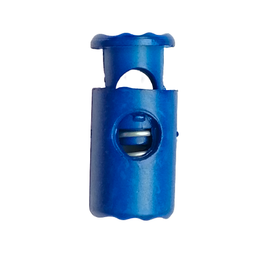 Koordstopper plastic cilinder 20 mm - blauw - stoffen van leuven