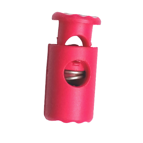 Koordstopper plastic cilinder 20 mm - fuchsia roze - stoffen van leuven