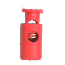 Koordstopper siliconen cilinder 20 mm - rood