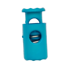 Koordstopper plastic cilinder 20 mm - turquoise