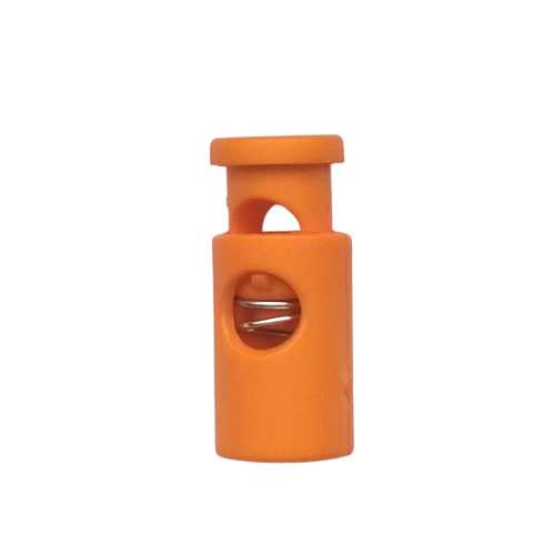 Koordstopper plastic cilinder 19 mm - oranje