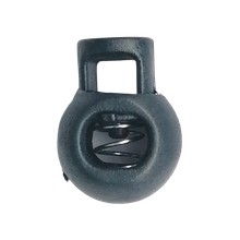 Koordstopper plastic rond 20 mm - antraciet grijs