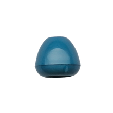 Koord einde plastic 12 mm - blauw (opening 5 mm)
