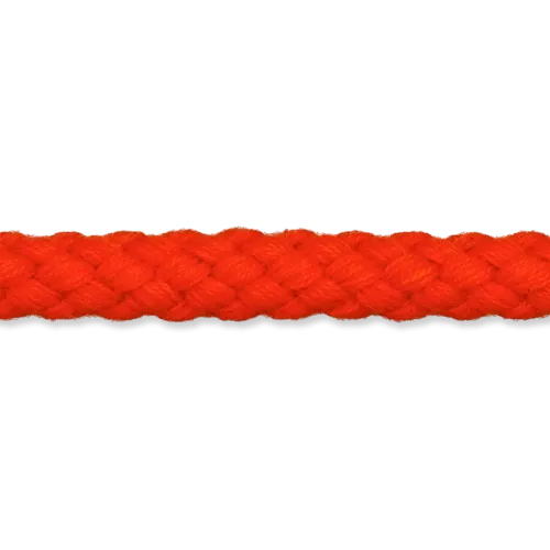 Oranje koord - katoen 7 mm - stoffen van leuven
