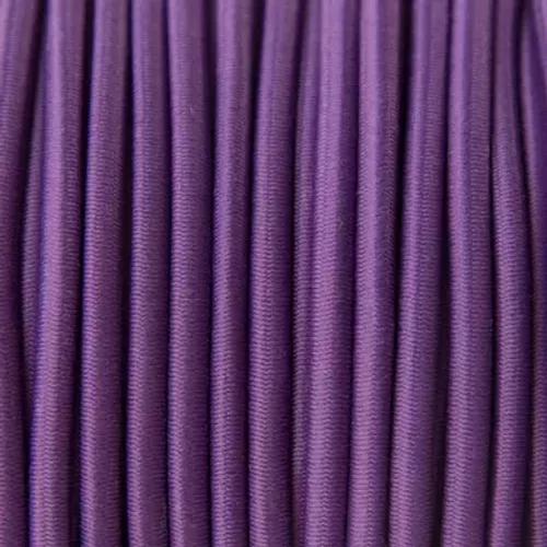 Rond elastisch touw - 3 mm paars - stoffen van leuven