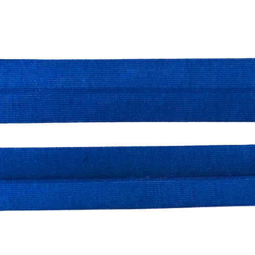 Biais - rekbare katoen 2 cm - blauw - stoffen van leuven