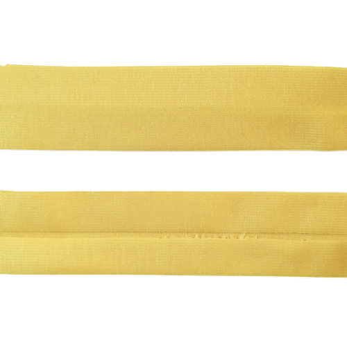 Biais - rekbare katoen 2 cm - geel - stoffen van leuven