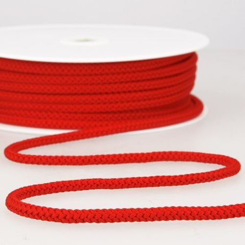 Rode rekbare koord - polyester 4,5 mm - stoffen van leuven