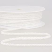 Witte rekbare koord - polyester 4,5 mm