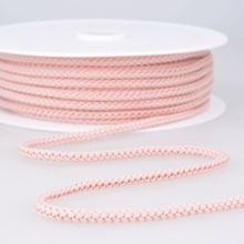 Roze rekbare koord - polyester 4,5 mm