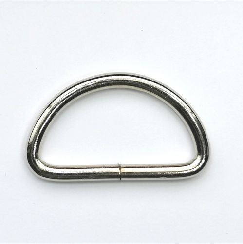 D ring - zilverkleur - 38 mm - stoffen van leuven