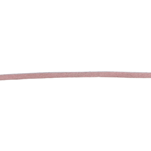 Platte roze imitatiedaim touw / veter - synthetisch 3 mm - stoffen van leuven