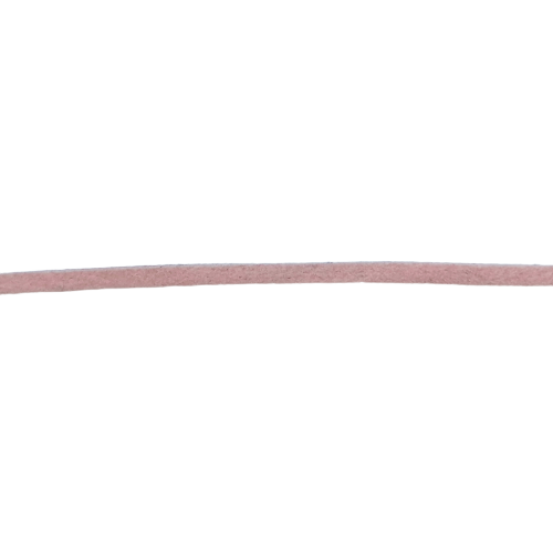 Platte roze imitatiedaim touw / veter - synthetisch 3 mm