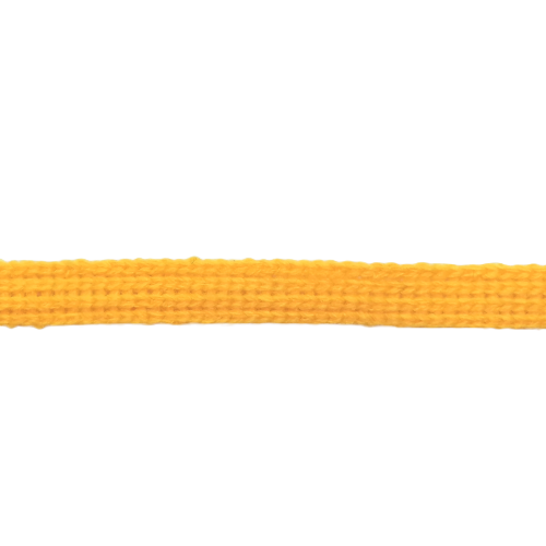Gele platte koord / veter - katoen 9 mm
