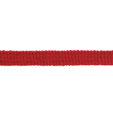 Rode platte koord / veter - katoen 9 mm
