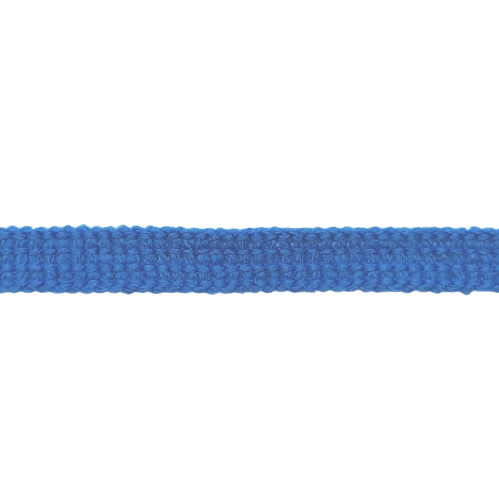 Blauwe platte koord / veter - katoen 9 mm