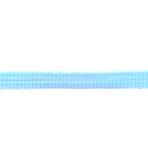 Lichtblauwe platte koord / veter - katoen 9 mm
