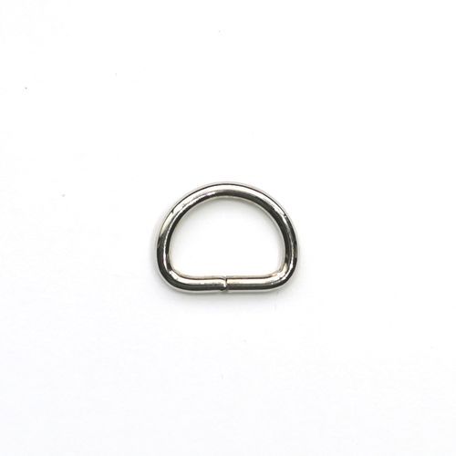 D ring - zilverkleur - 15 mm - stoffen van leuven