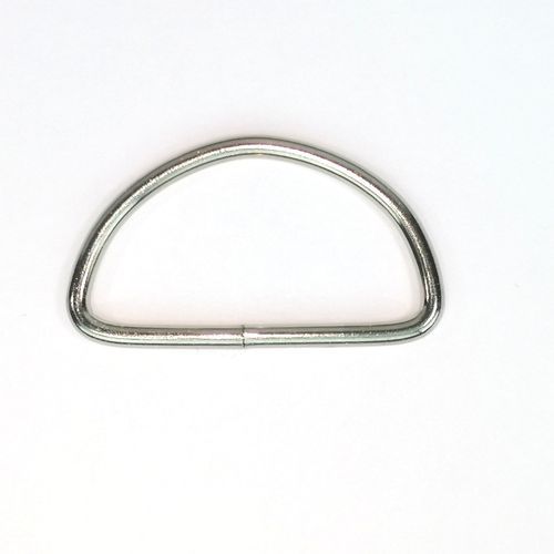 D ring - zilverkleur - 40 mm - stoffen van leuven