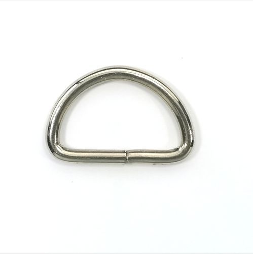 D ring - zilverkleur - 25 mm - stoffen van leuven