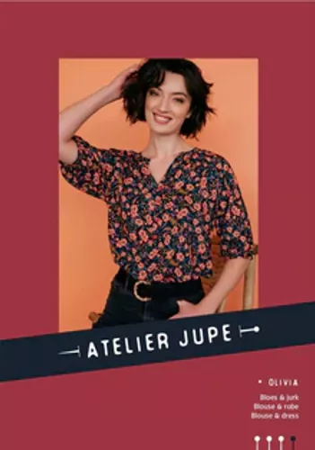 Patroon blouse en jurk voor dames - 'Olivia' van Atelier Jupe - stoffen van leuven