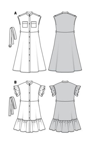 Patroon jurk voor dames - Nr 6240 van Burda