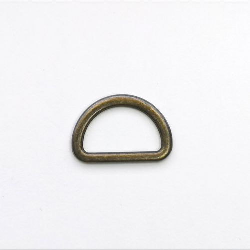 D ring - brons - 20 mm - plat - stoffen van leuven