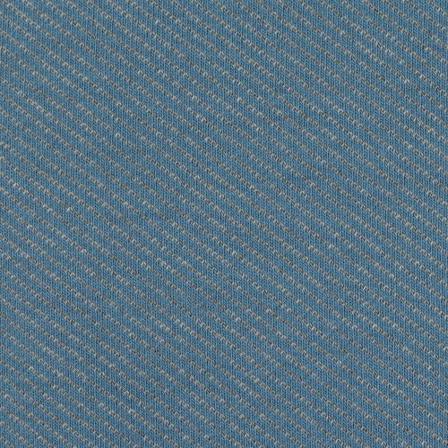 Blauwe jacquard jersey katoen polyester 'Serge'