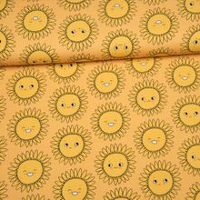 Sunflowers french terry van Eva Mouton