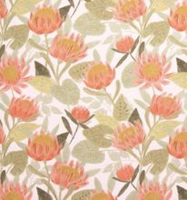 Licht roze eco viscose met bloemen - Katia Fabrics