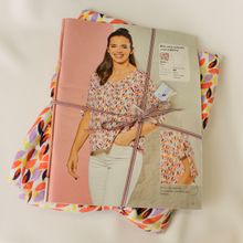 Voordeelpakket voor blouse in viscose, model 1 uit Pret A Porter magazine nr. 10 (tot maat XXL)