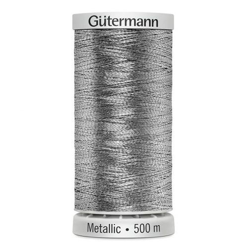 Gütermann metallic zilver naaigaren - 500 meter - col. 7009 - stoffen van leuven
