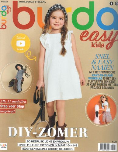 Burda Easy Kids Magazine #1 2022 - stoffen van leuven
