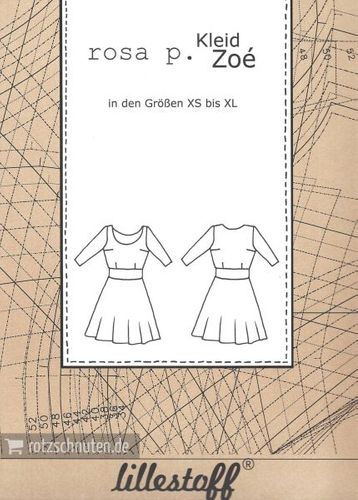 Patroon jurk voor dames 'Zoé' van Lillestof door Rosa P.  - stoffen van leuven