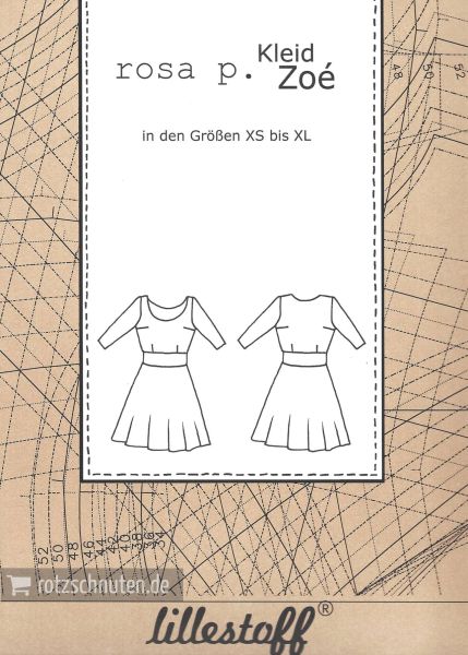 Patroon jurk voor dames 'Zoé' van Lillestof door Rosa P.