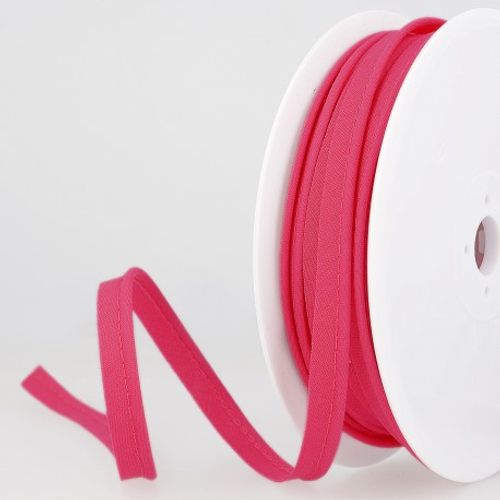 Framboos roze paspelband / piping - 2 mm dikte - 10 mm breed - stoffen van leuven