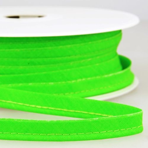 Fluo groene paspelband / piping - 3 mm dikte - 10 mm breed - stoffen van leuven