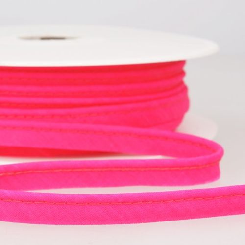 Fluo roze paspelband / piping - 3 mm dikte - 10 mm breed - stoffen van leuven