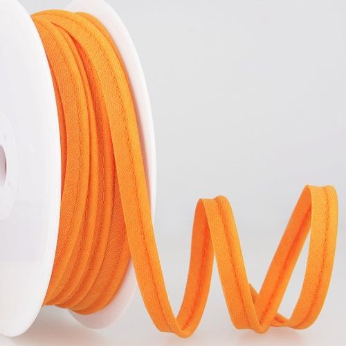 Oranje paspelband / piping - 2 mm dikte - 10 mm breed