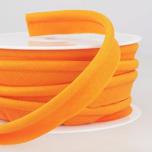 Oranje paspelband / piping - 5 mm dikte - 18 mm breed