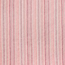 Searsucker viscose wit met roos/paarse strepen - lichte krullen op de achtergrond