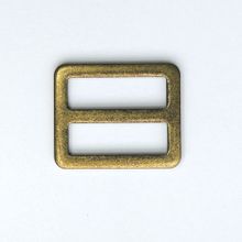 Schuifgesp - brons - 25 mm x 8 mm