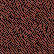 Sweaterstof bruin met zwart tijgerpatroon - Poppy