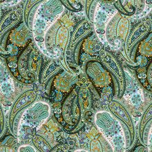 Polyester crêpe groene mandala patroon