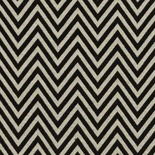 Polyester tricot met zwart / wit chevron patroon  - zachte voorzijde