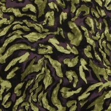 Polyester satijn paars met groene vlekken