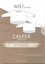 Patroon unisex oversized sweater voor kids en volwassenen  - 'Casper' van Wisj