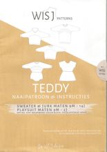 Patroon sweater, sweaterjurk of jurk voor kids - 'Teddy' van Wisj