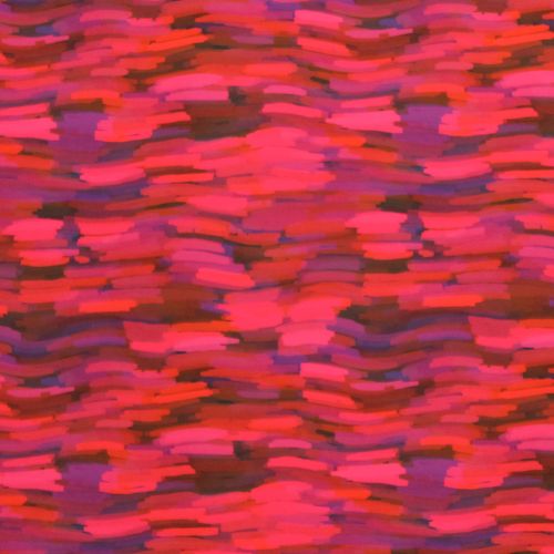 Polyester stretch met rood gestreept patroon